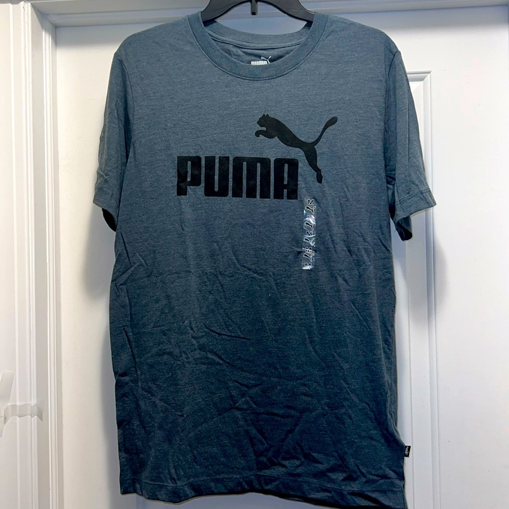 Mens Medium Dark Slate Soft Short Sleeve T-shirt